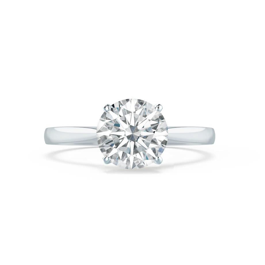 1.2 CT Round Solitaire  Lab Grown Diamond Engagement Ring