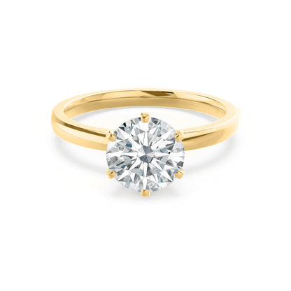 1.5 CT Round Solitaire Lab Grown Diamond Engagement Ring