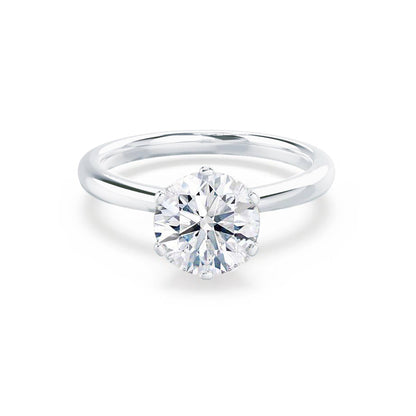 1 CT Round Solitaire Lab Grown Diamond Engagement Ring