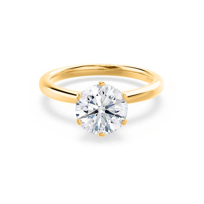 1.5 CT Round Solitaire Lab Grown Diamond Engagement Ring